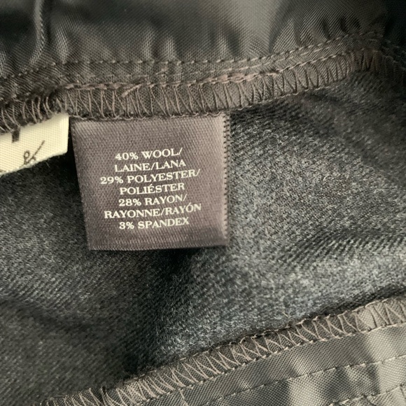 New without tags wool blend cropped pants size 2 by Ann Taylor grey/blue - Picture 8 of 8